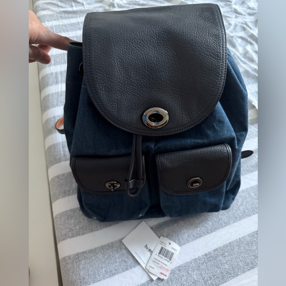 Coach Denim Backpack